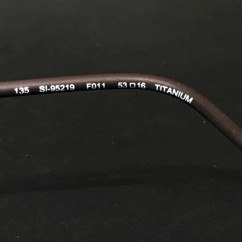 Stepper Eyeglasses Frames SI-95219 F011 Brown Gold Square Rimless 53-16-135
